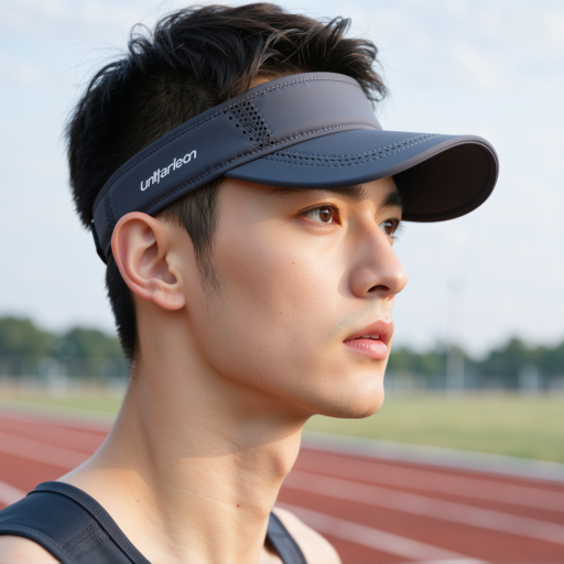 男性佩戴运动假发的侧面特写，短寸头造型，适合户外运动，稳固贴合